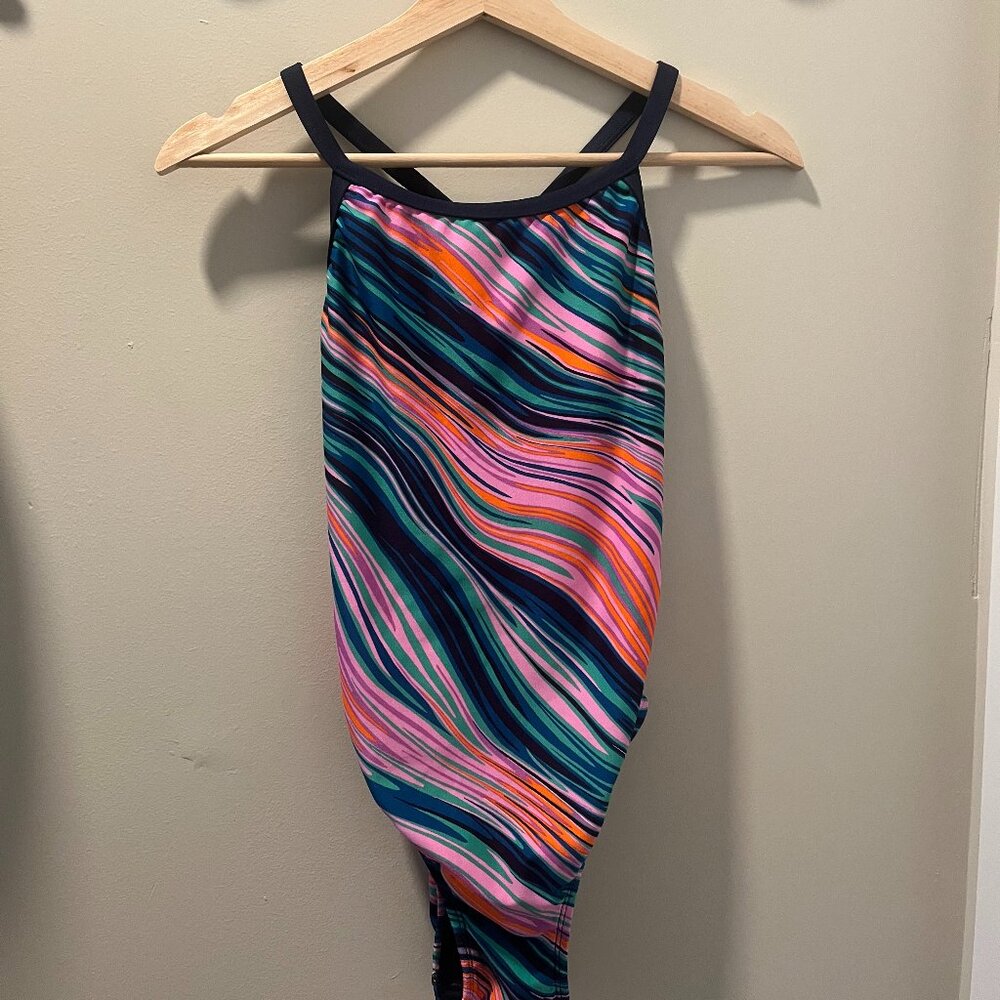 NWOT TYR Durafast Elite Diamondfit Swimsuit - Riptidal Pink, Size 34 (M)